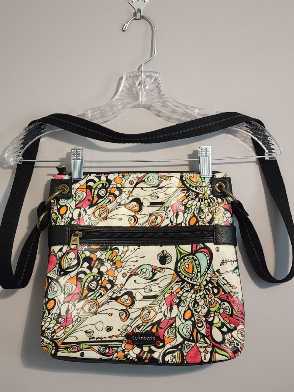 SakRoots Colorful Peacock Design Boho Purse